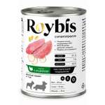 Корм полнорационный для взрослых собак Roybis с чувствительным пищеварением Паштет с индейкой консервированный 400г