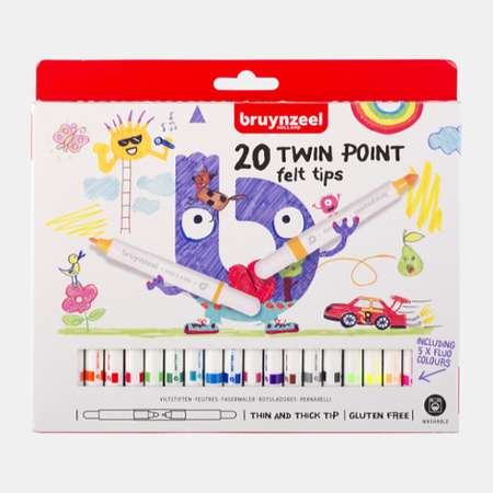 Фломастеры Bruynzeel 20 цв.