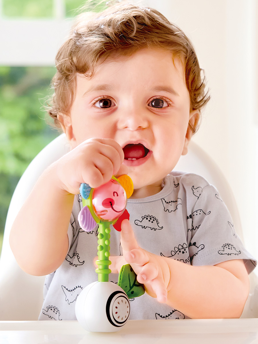 Игрушка Hape погремушка Погремушка светящийся цветок - фото 1