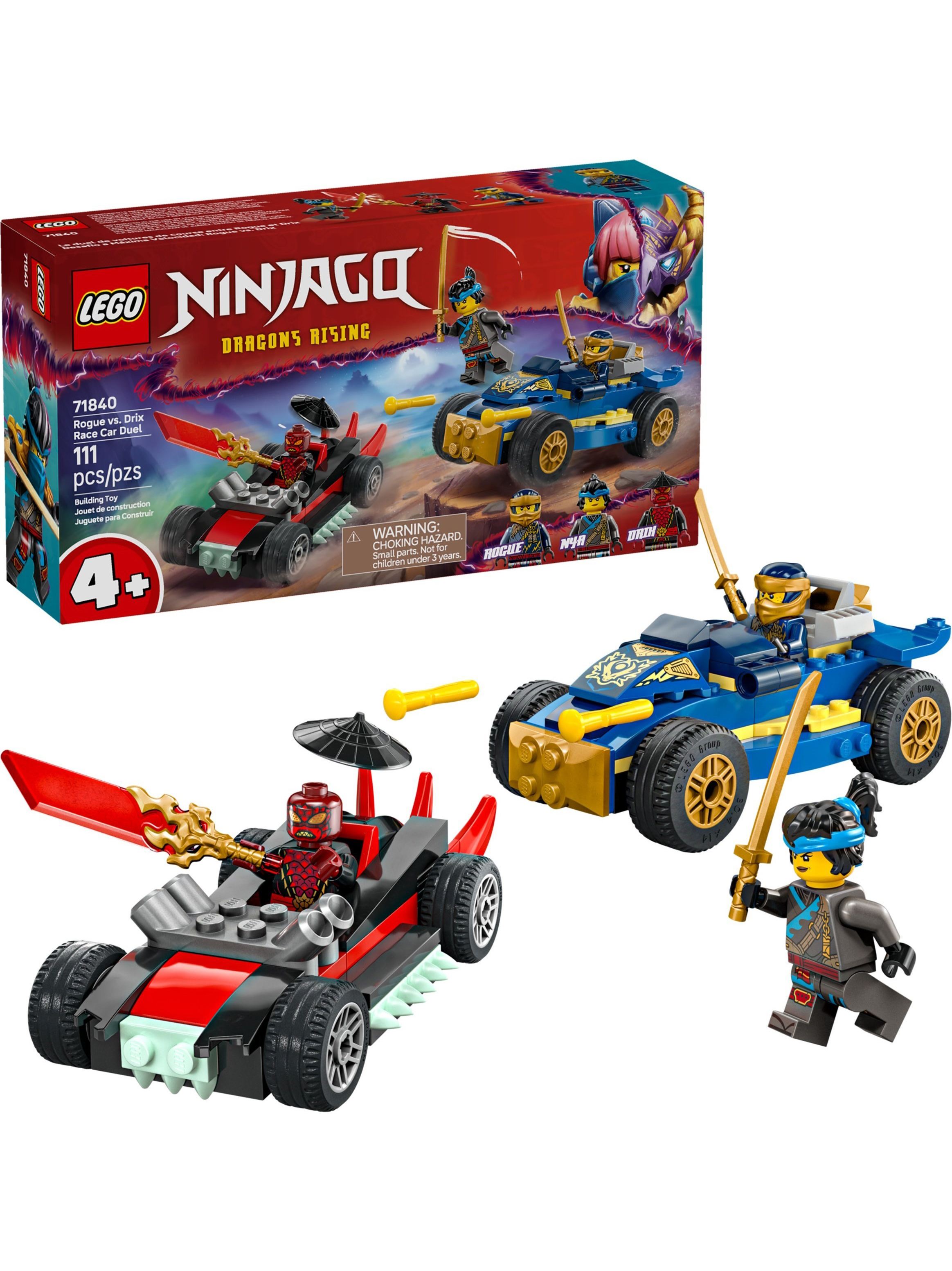 Конструктор LEGO NINJAGO Роуг против Дрикс 111 дет. - фото 12