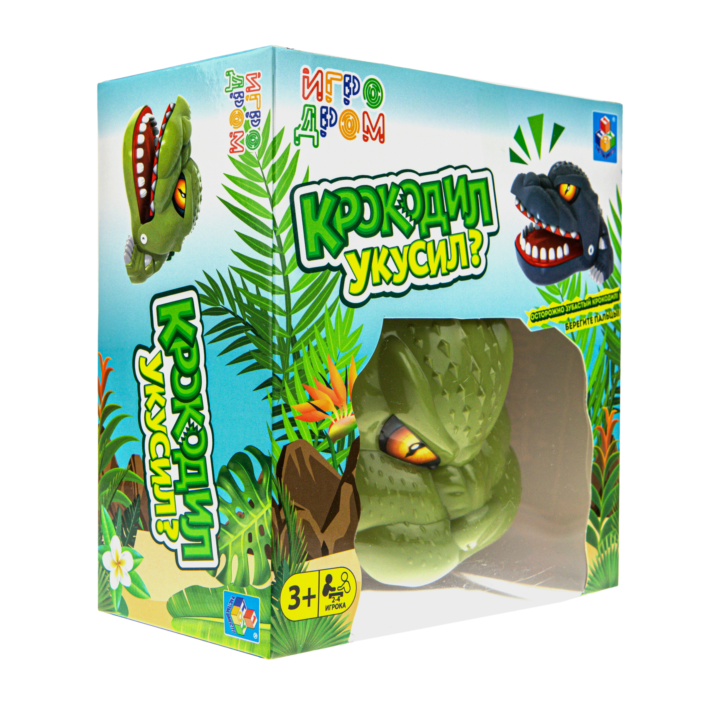 Настольная игра 1TOY Крокодил Зубастик зеленый - фото 6