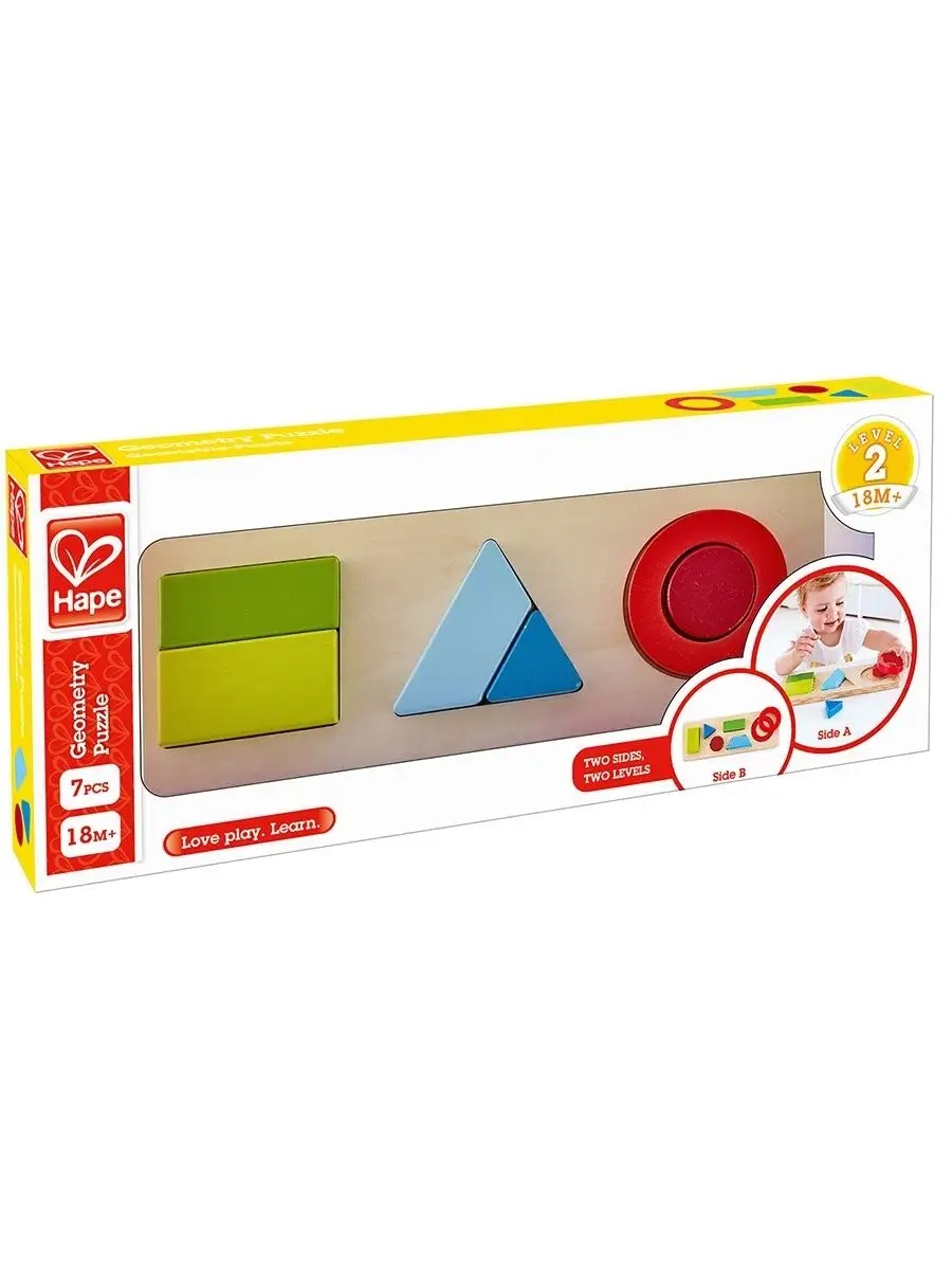 Игрушка для малышей HAPE Цвета и формы 7 предметов E1615_HP - фото 6