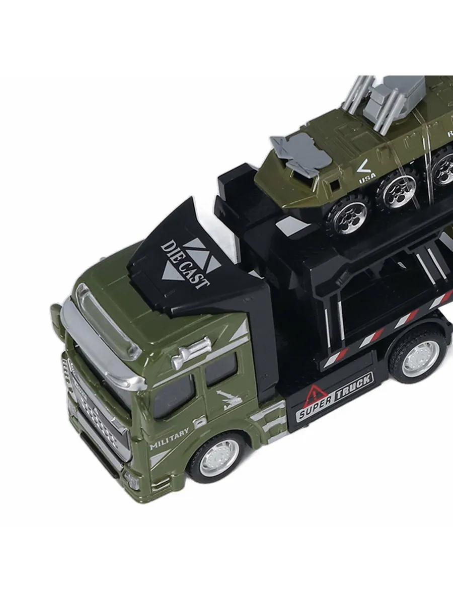 Автовоз CyberToy Автовоз с военной техникой KS-110 - фото 9