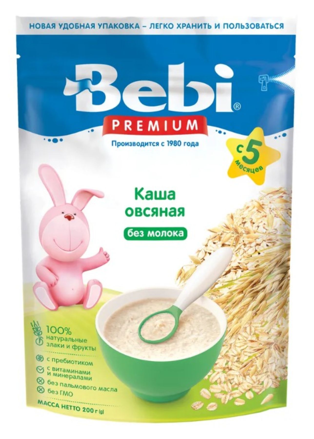 Безмолочная каша Bebi Premium Овсяная - фото 1