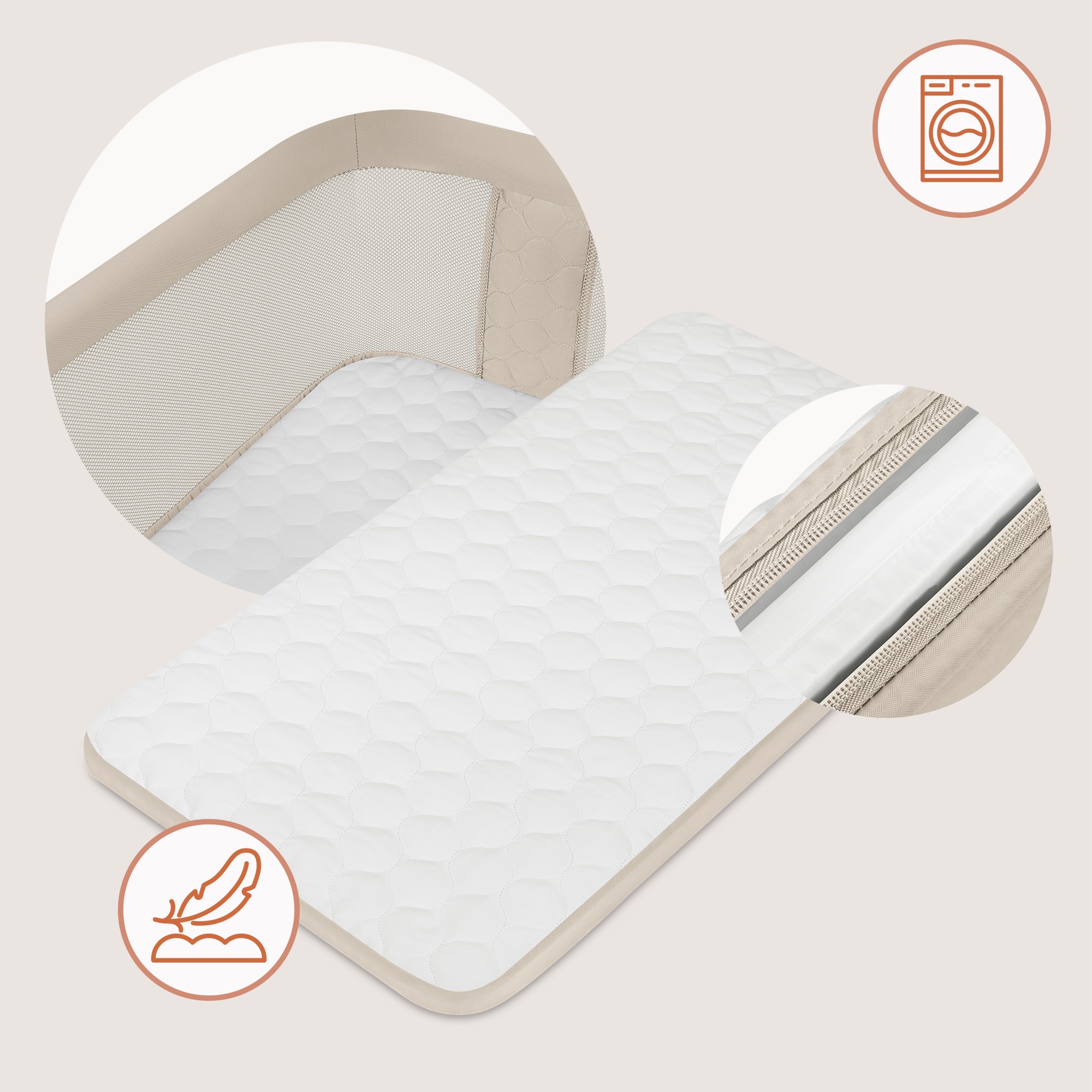 Колыбель Lionelo Pari бежевый - фото 6