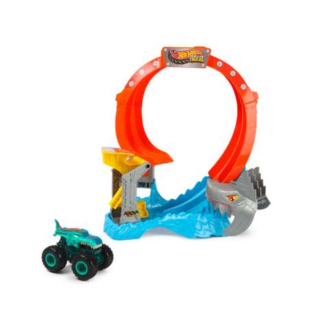 Трек Hot Wheels Акулы против Динозавров