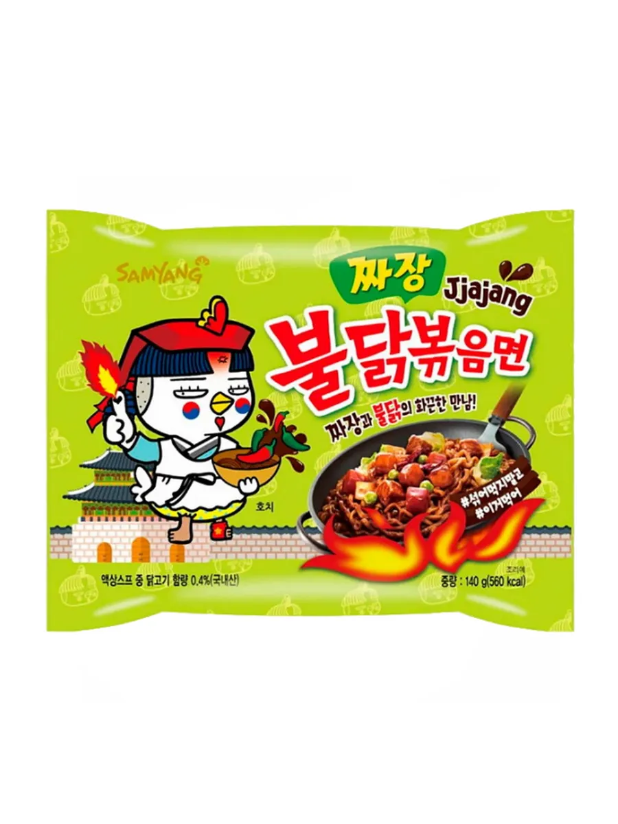 Лапша быстрого приготовления Samyang курица в бобовом соусе Чаджан - фото 3