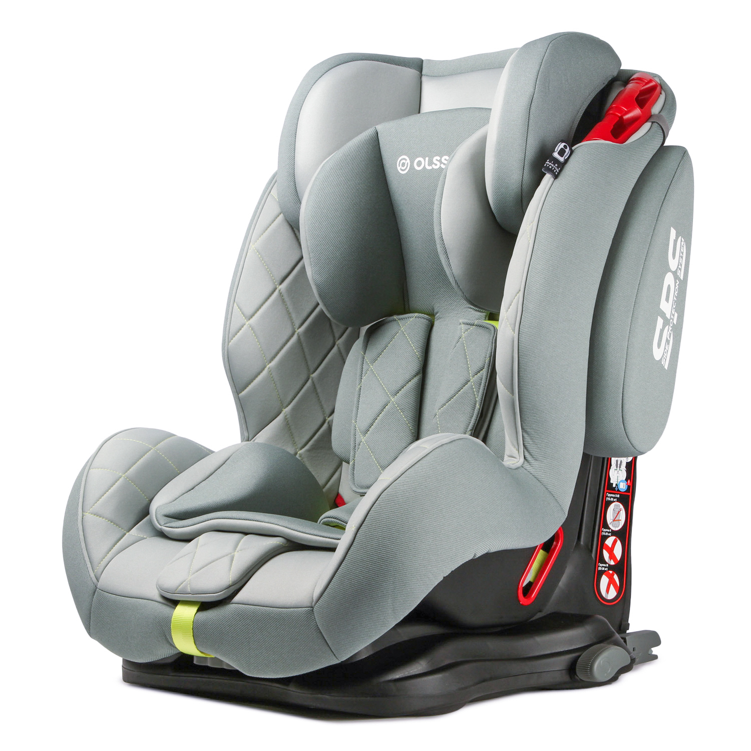 Автокресло Olsson Voyager Fix Grey Sport Edition Isofix 1/2/3 (9-36 кг) - фото 6