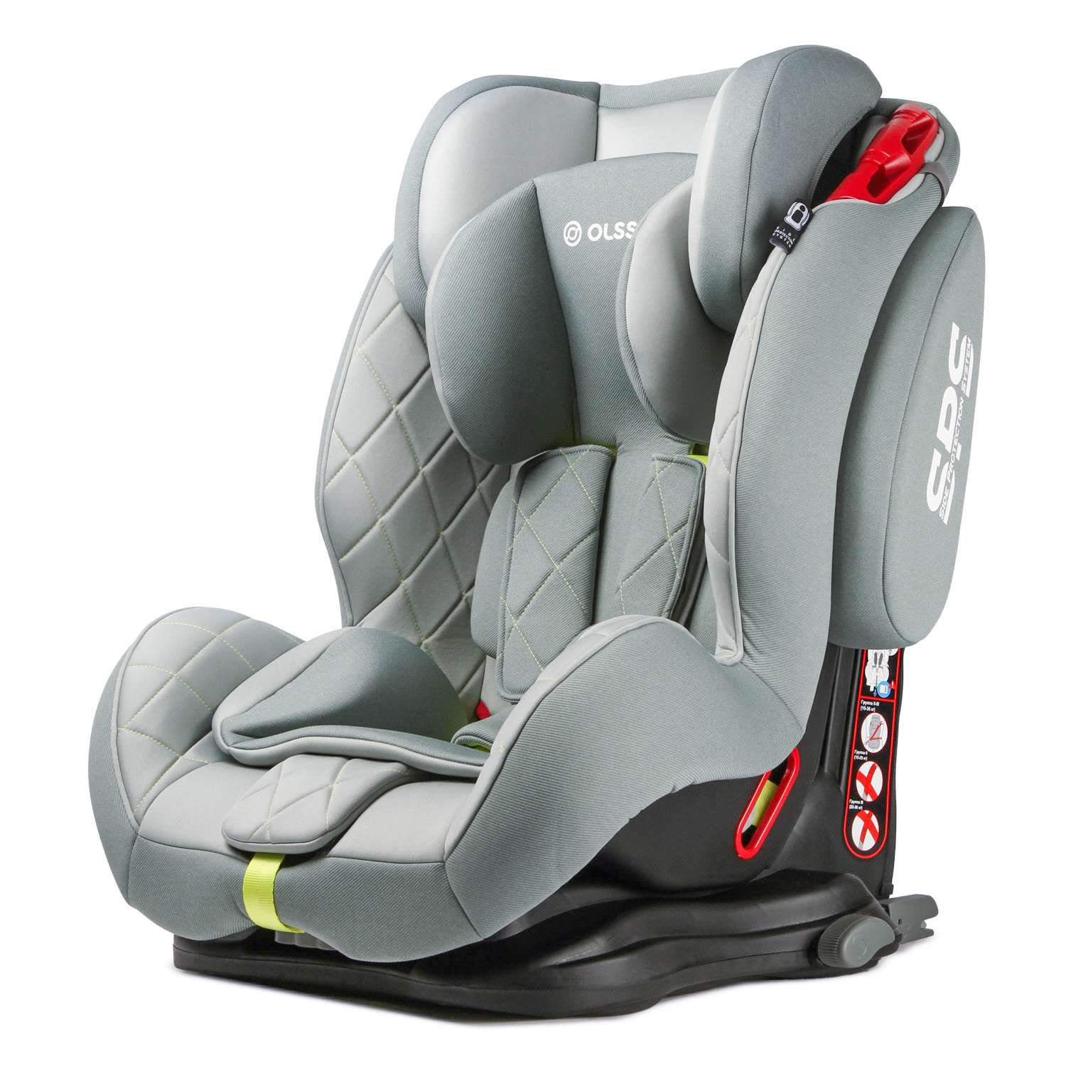 Автокресло Olsson Voyager Fix Grey Sport Edition Isofix 1/2/3 (9-36 кг) - фото 1