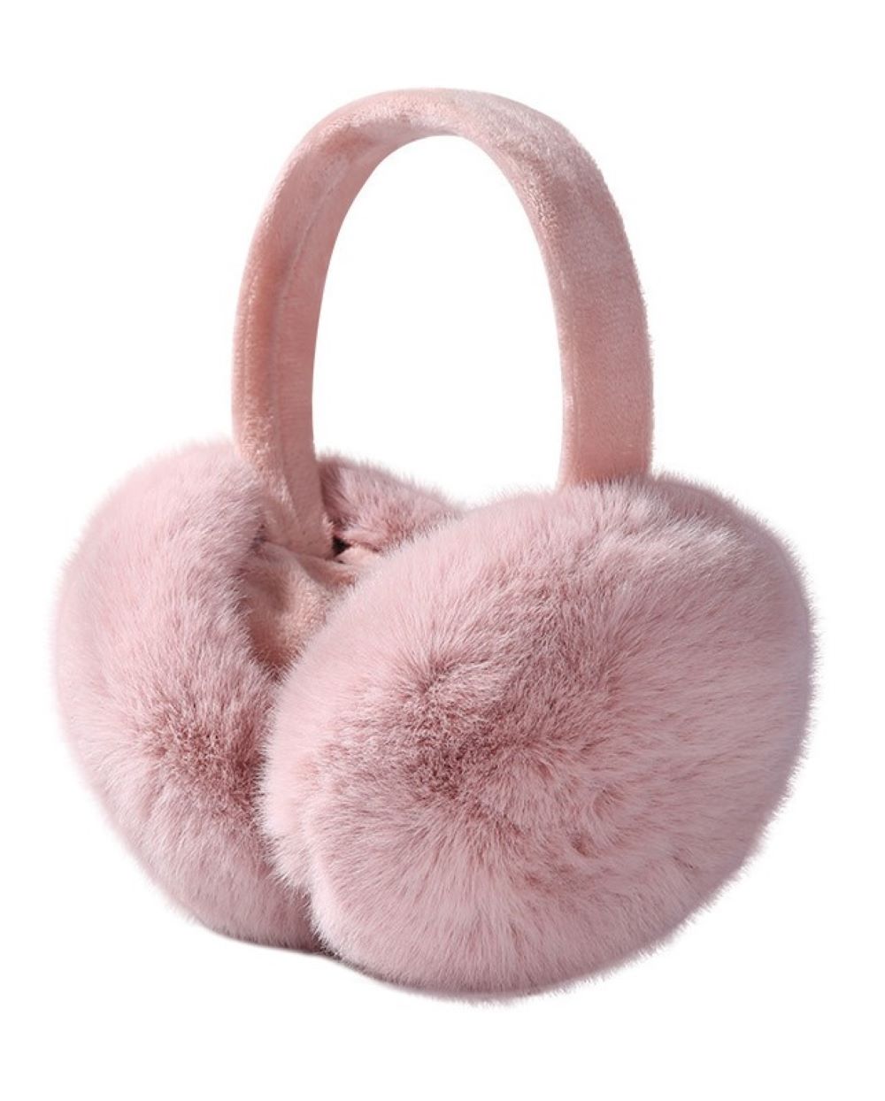 Наушники меховые складные LUXMAN Наушники/6339/pink/dm/1 - фото 1