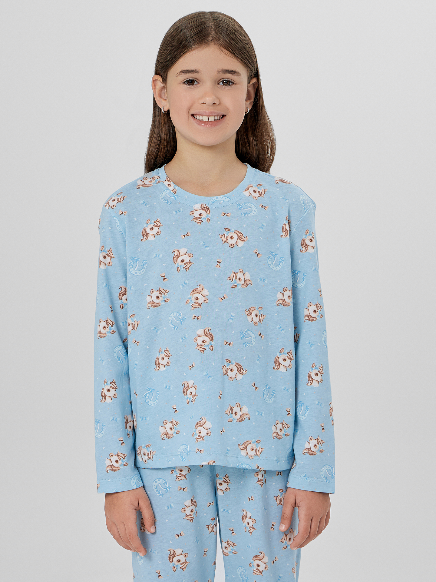 Пижама Mark Formelle (Марк Формэль) 567740/милые коники на голубом - фото 3