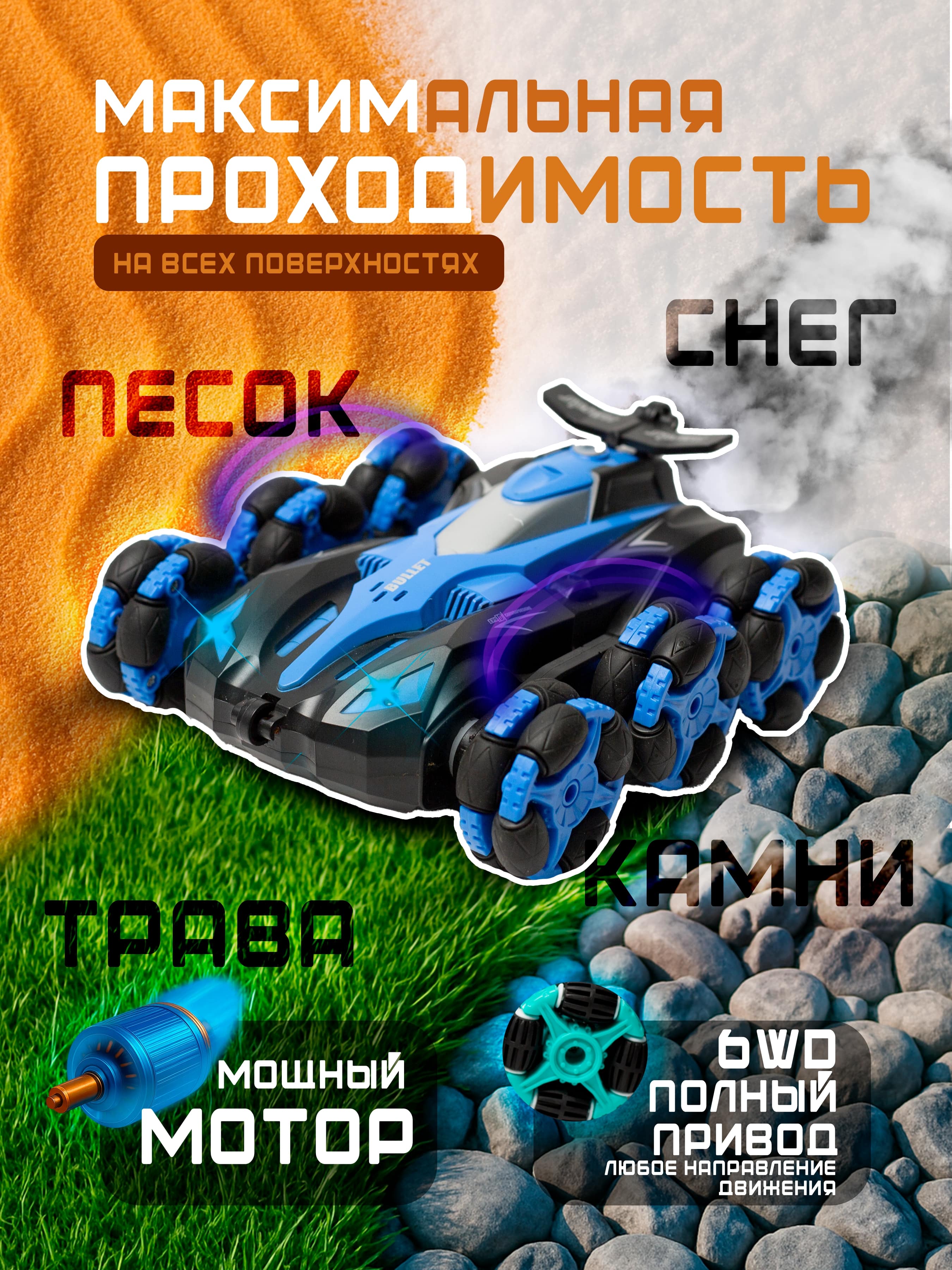 Автомобиль РУ JZL с сенсорным управлением - фото 4