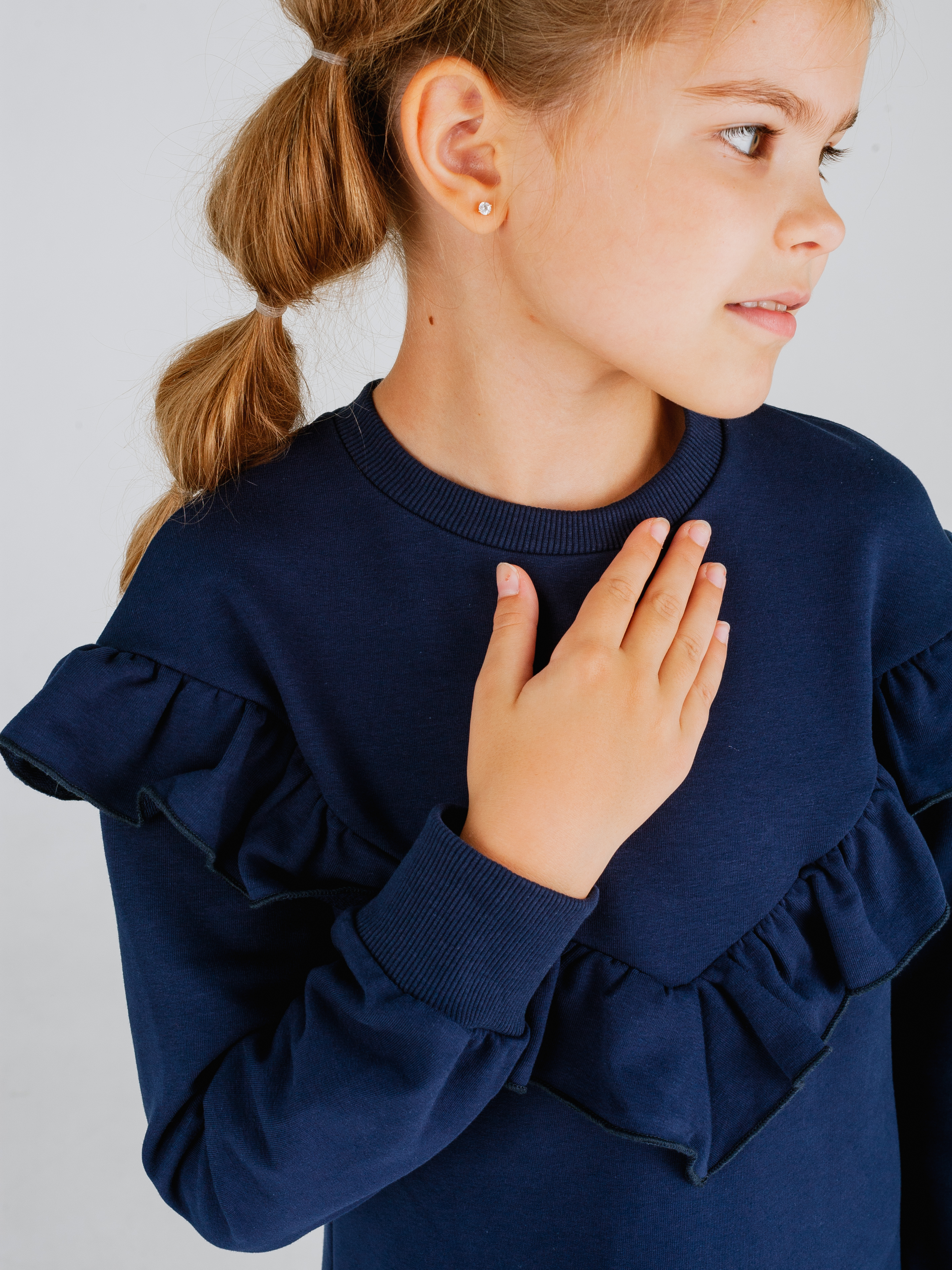 Платье MiloTa ПФ03/темно-синий - фото 7