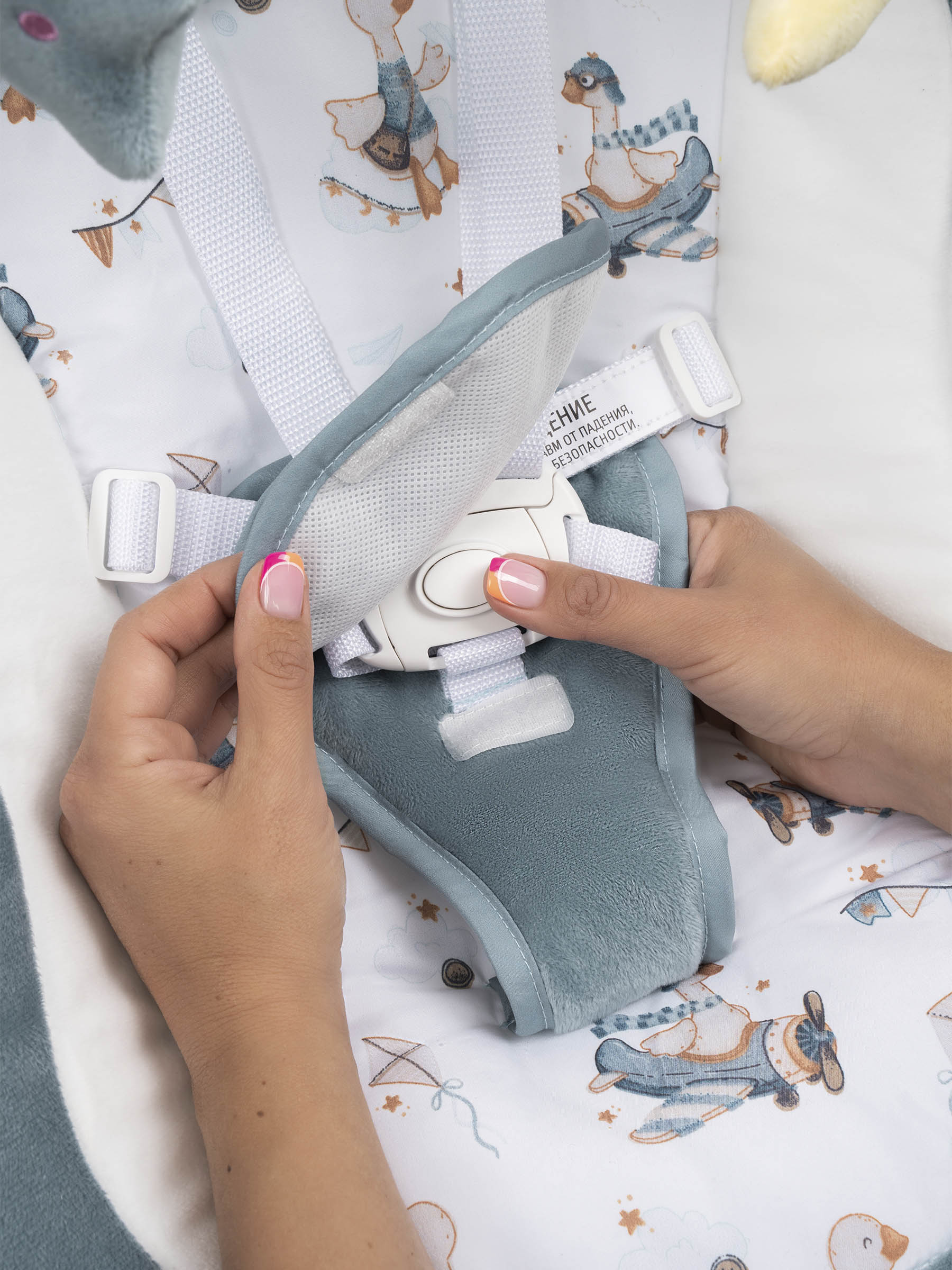 Качели Indigo Star light синий - фото 20