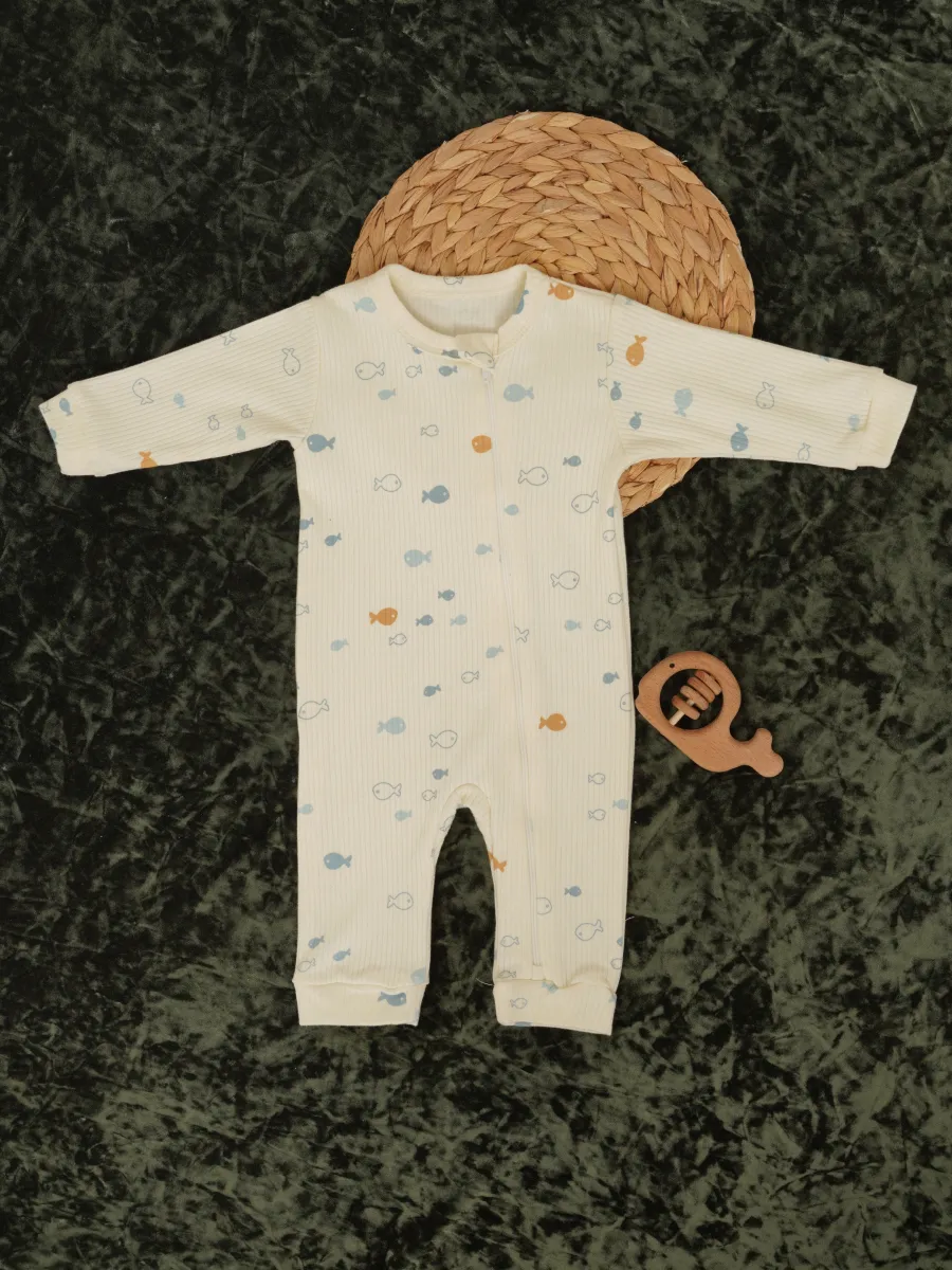 Комбинезон 3 шт Супер Пупс нбр/3пр/кмбнмол/голубыерыбки - фото 13