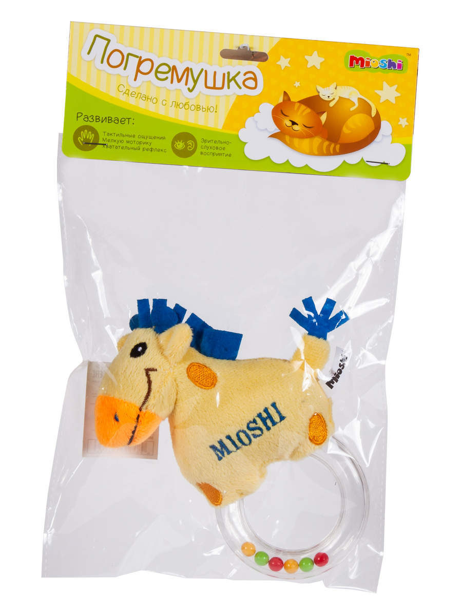 Игрушка Mioshi погремушка Забавный зверёк - фото 1