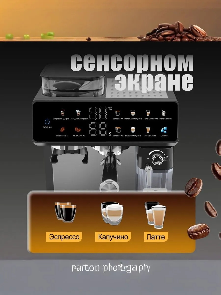 Автоматическая кофемашина 2,6 л 20 Бар Oulemei OLM-KFA016 - фото 7