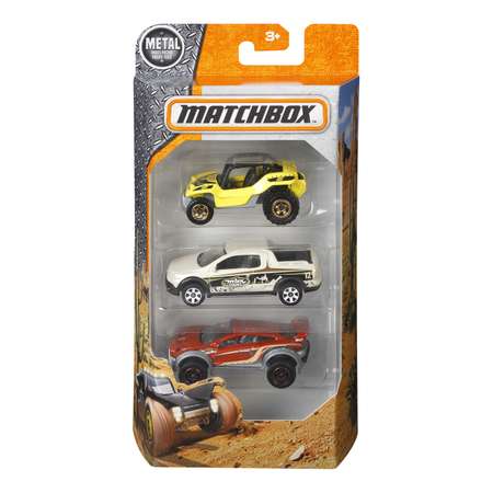 Игровой набор Matchbox 3 машинки в ассортименте