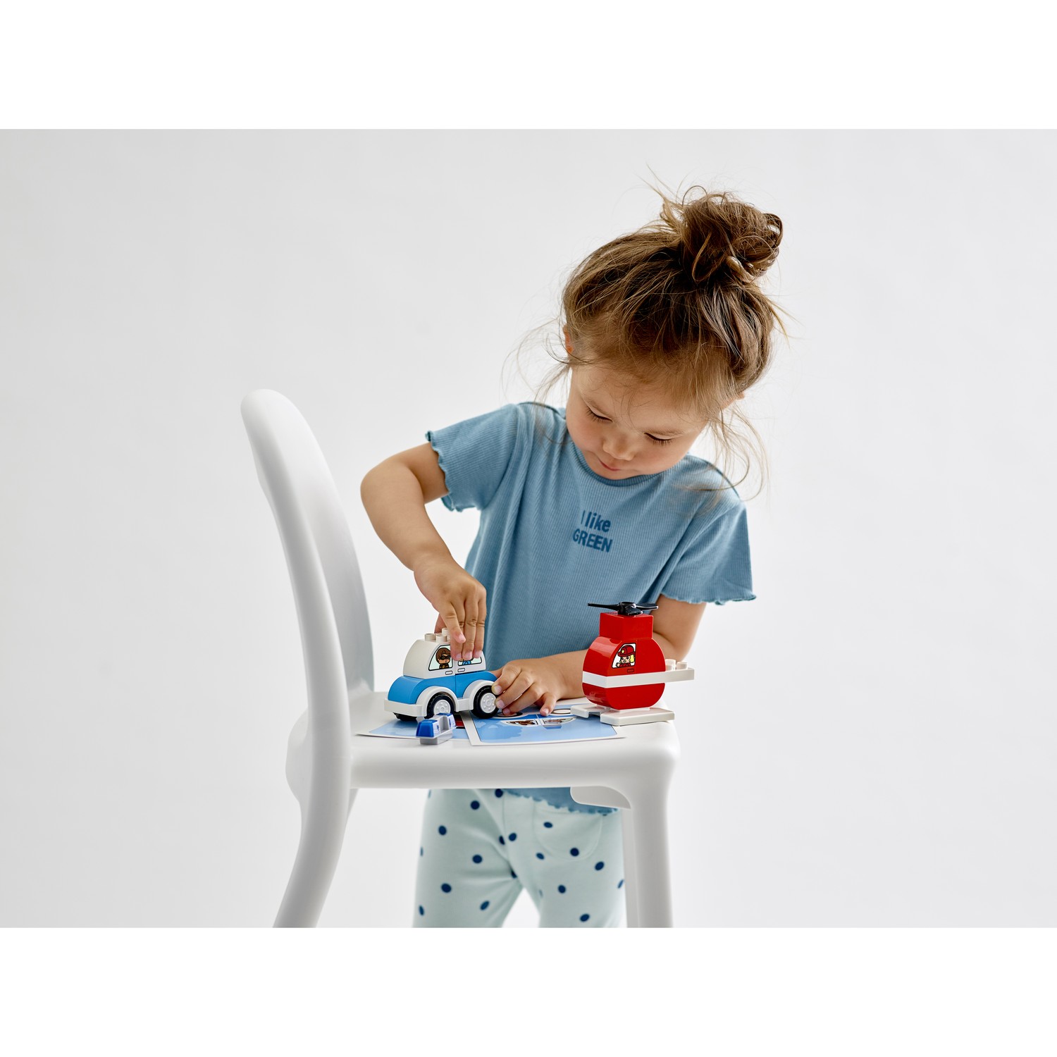 Конструктор LEGO DUPLO Fire Helicopter Police Car 14 дет. - фото 9