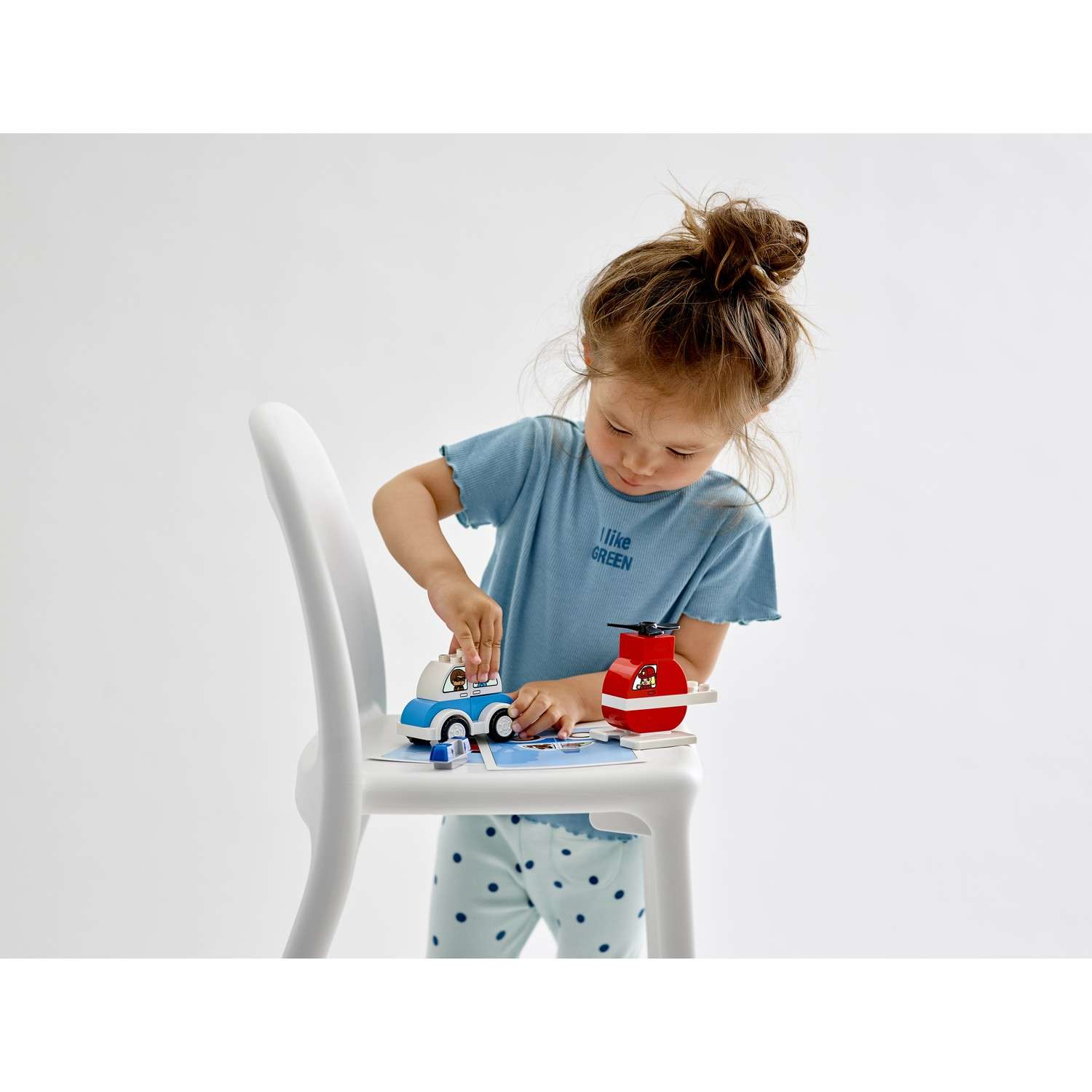 Конструктор LEGO DUPLO Fire Helicopter Police Car 14 дет. - фото 9