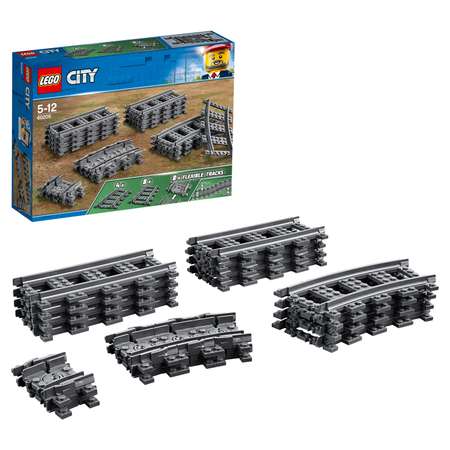 Конструктор LEGO City Trains Рельсы блочный