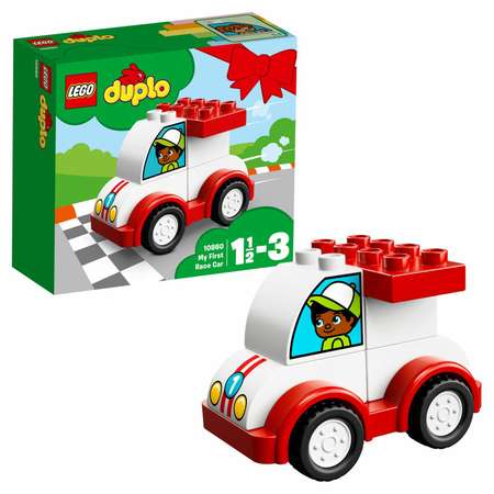 Конструктор LEGO DUPLO Мой первый гоночный автомобиль блочный