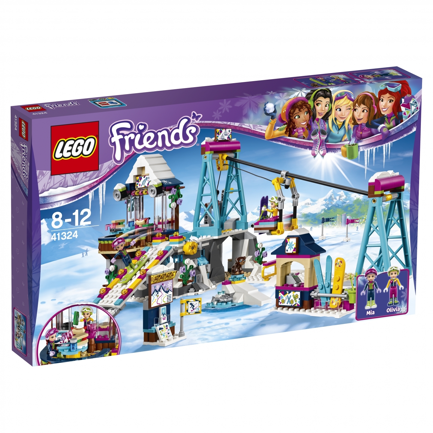 Конструктор LEGO Friends Горнолыжный курорт: подъёмник блочный - фото 2