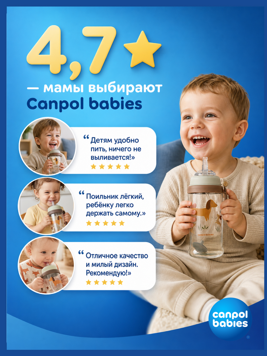 Поильник Canpol Babies 350 мл - фото 4