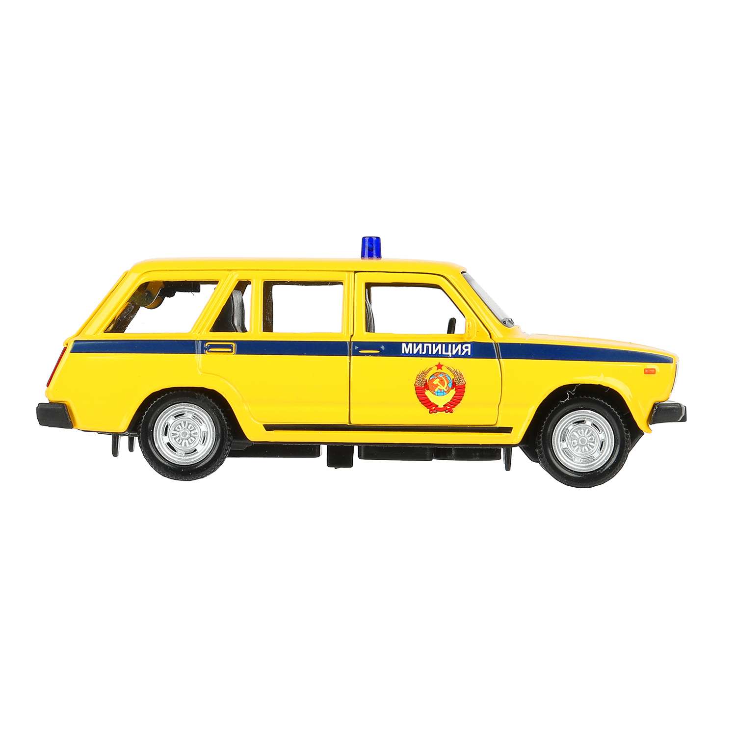 Полицейская машина Технопарк ВАЗ Милиция желтый 389732 - фото 3