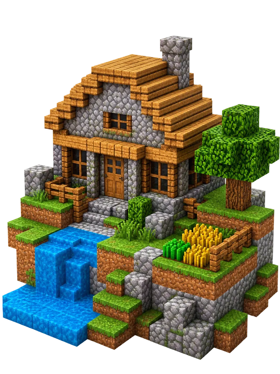 Конструктор MiniMinds Minecraft магнитный 300 дет. - фото 12