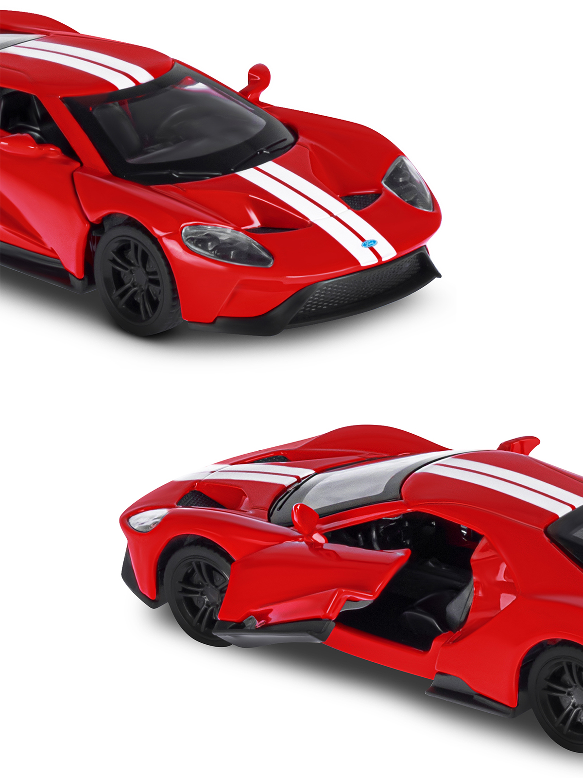 Автомобиль АВТОпанорама Ford GT 1:40 JB1200139 - фото 8