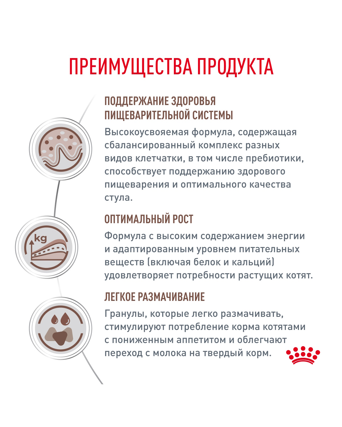 Корм для котят ROYAL CANIN Gastrointestinal kitten при нарушениях пищеварения 350г - фото 3