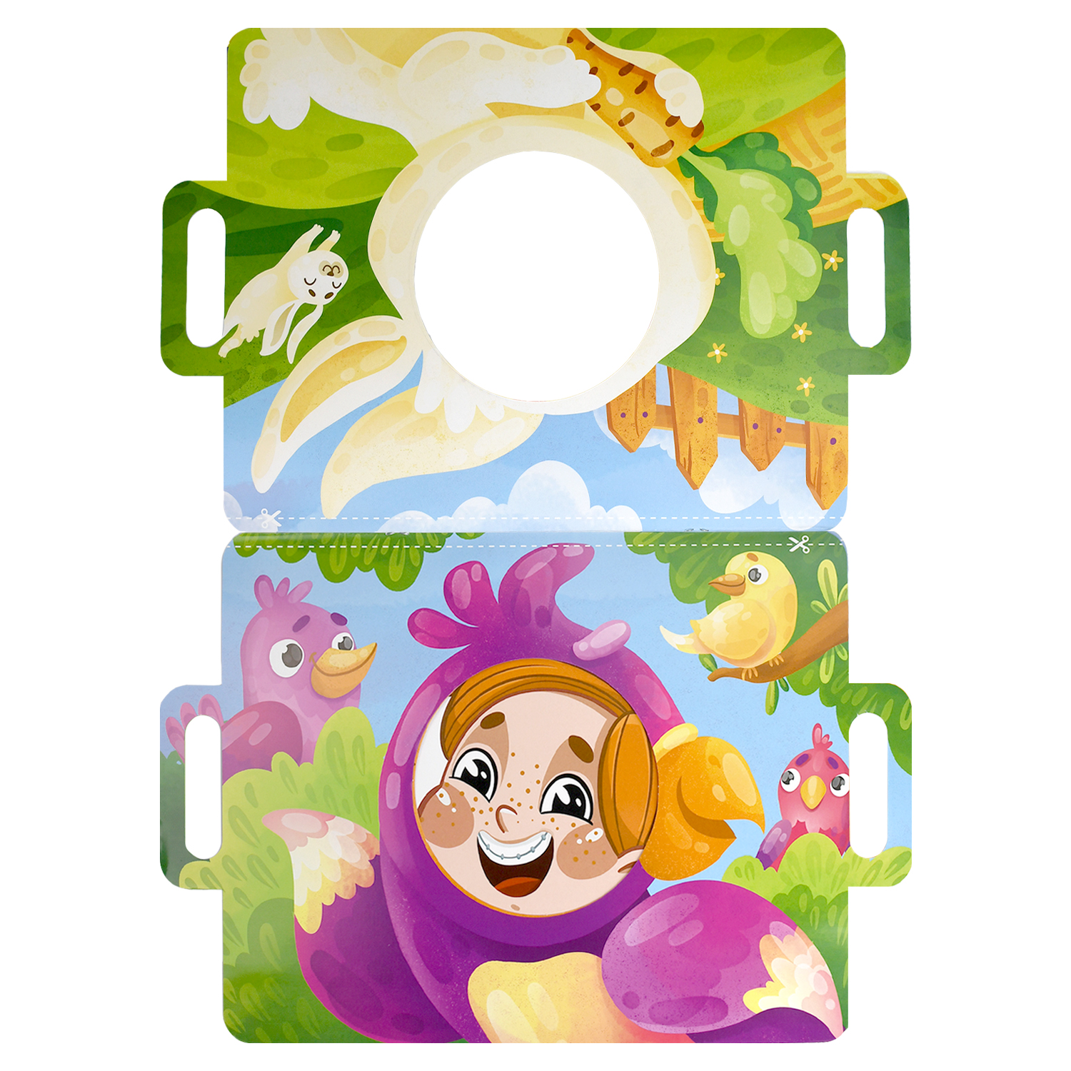 Книга игра для малышей ФЕНИКС+ с масками Сегодня я Заяц - фото 4