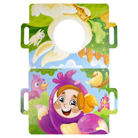 Книга игра для малышей ФЕНИКС+ с масками Сегодня я Заяц