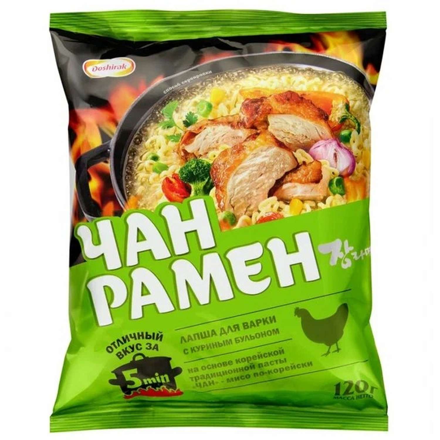 Лапша Доширак Чан Рамён курица пак 120г - фото 1