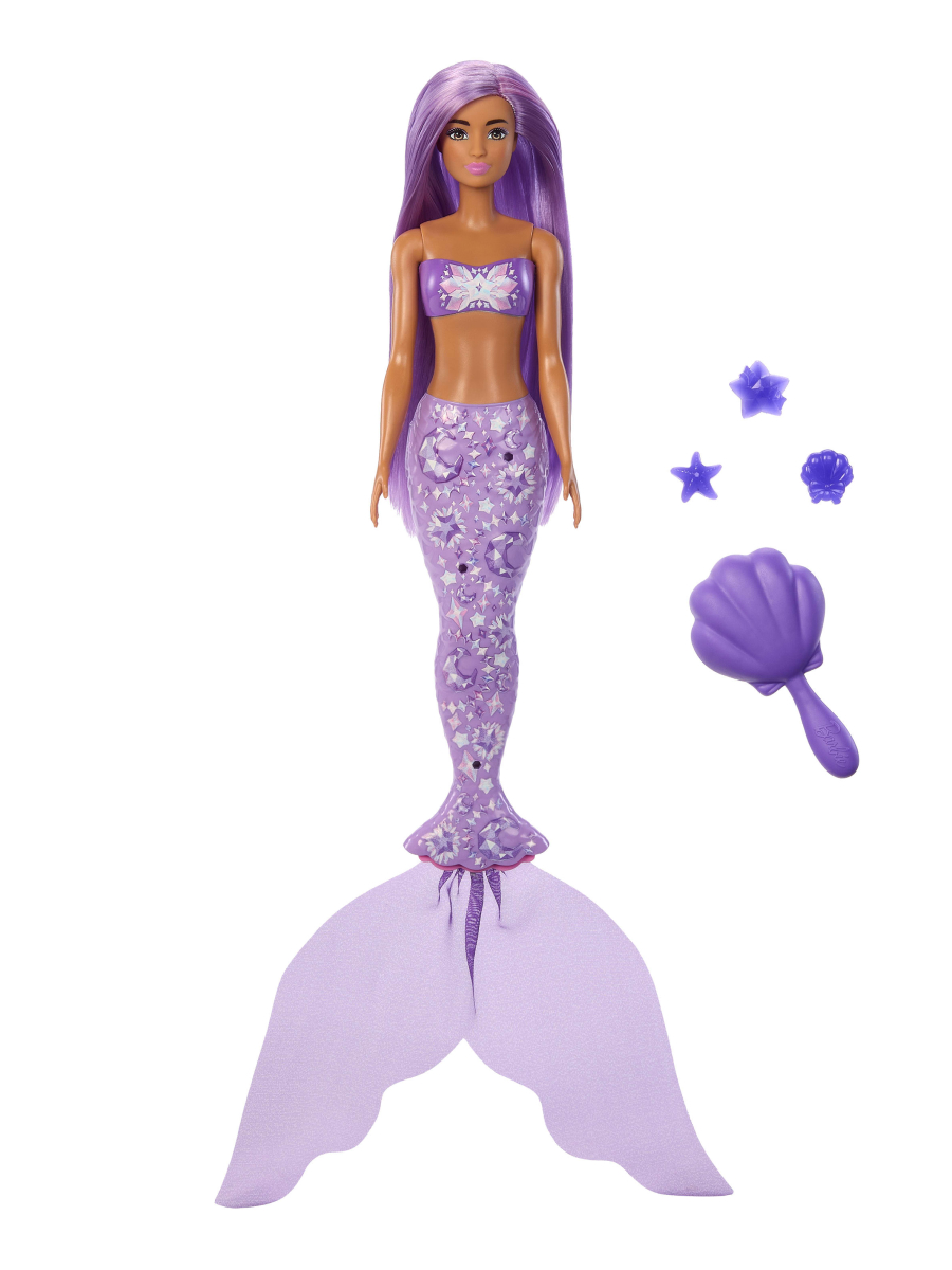 Кукла модельная Barbie Color Reveal Русалочка сюрприз высота 29 см JMW61/JFV58 - фото 5