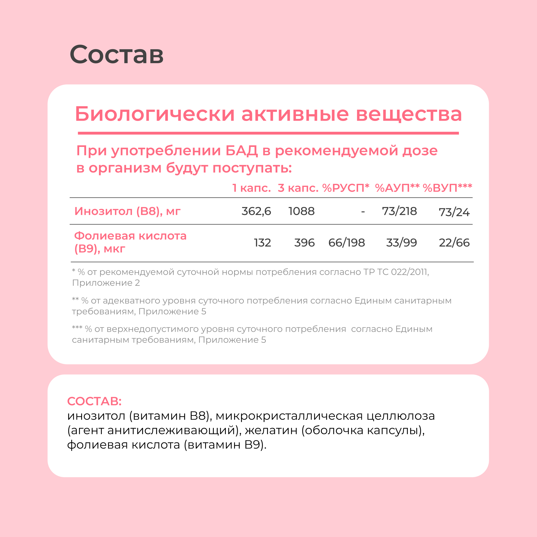 Витаминный комплекс LeafToGo Инозитол с фолиевой кислотой 90 капсул - фото 9