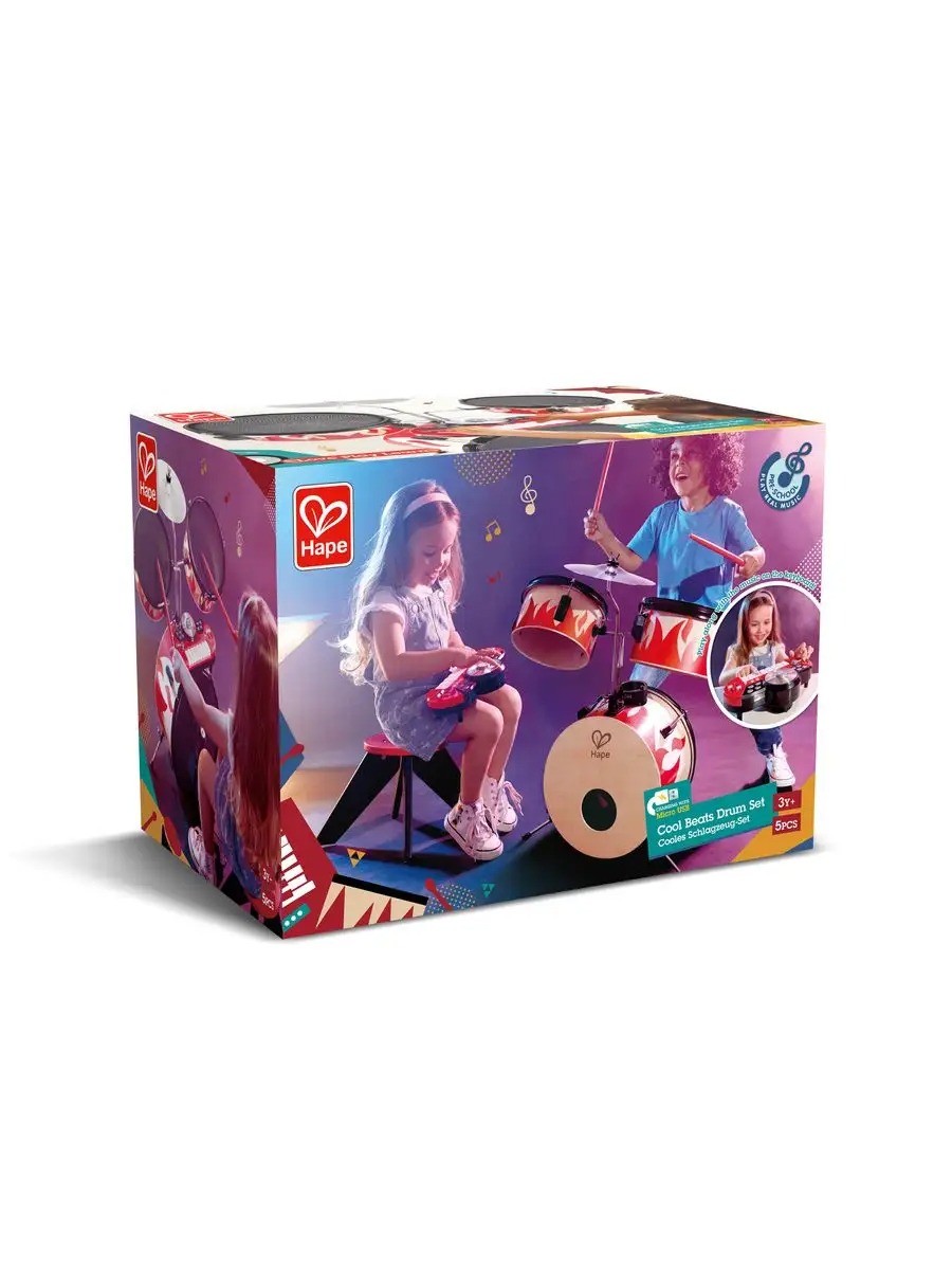 Игрушка музыкальная Hape барабаны, синтезатор - фото 7