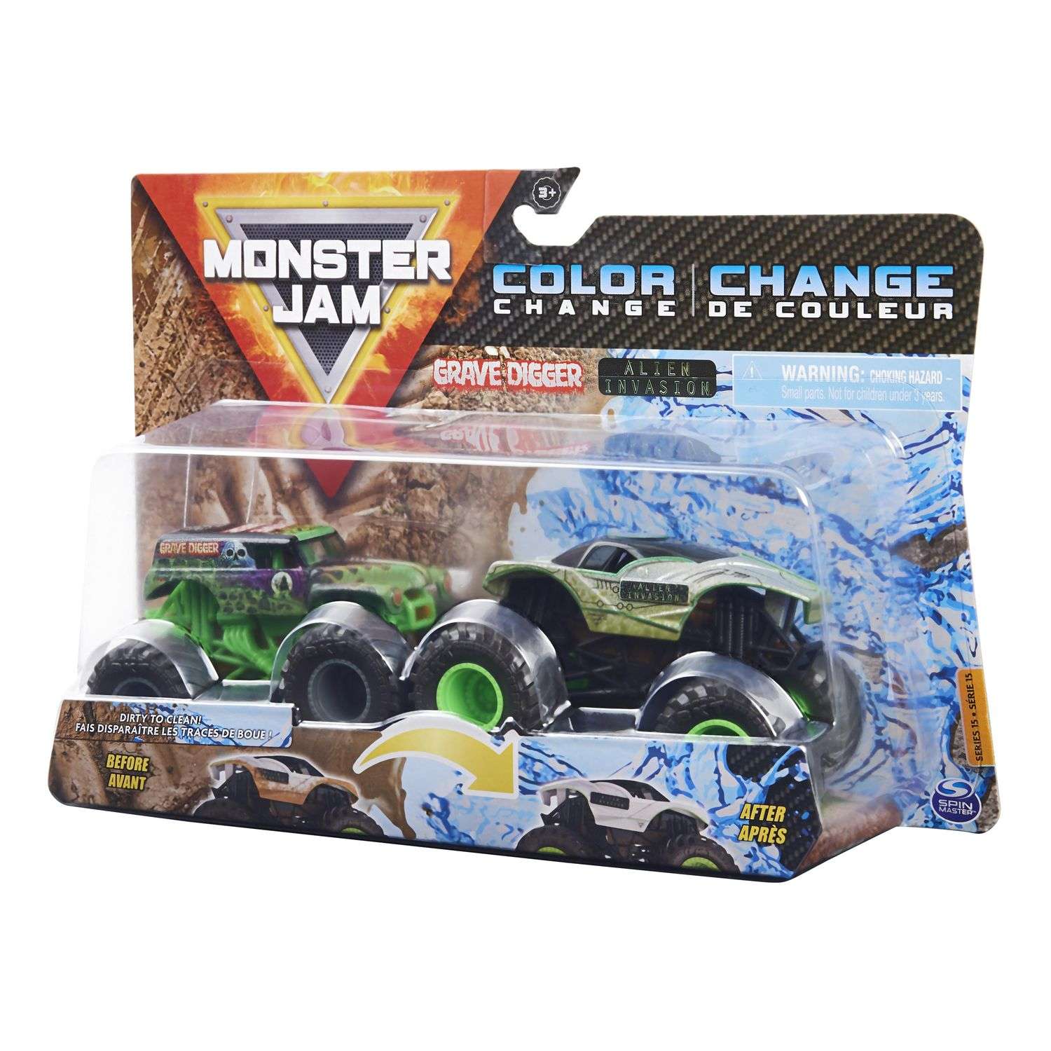 Автомобиль Monster Jam Grv Digr V AlienInvasn 1:64 6044943.0 - фото 3