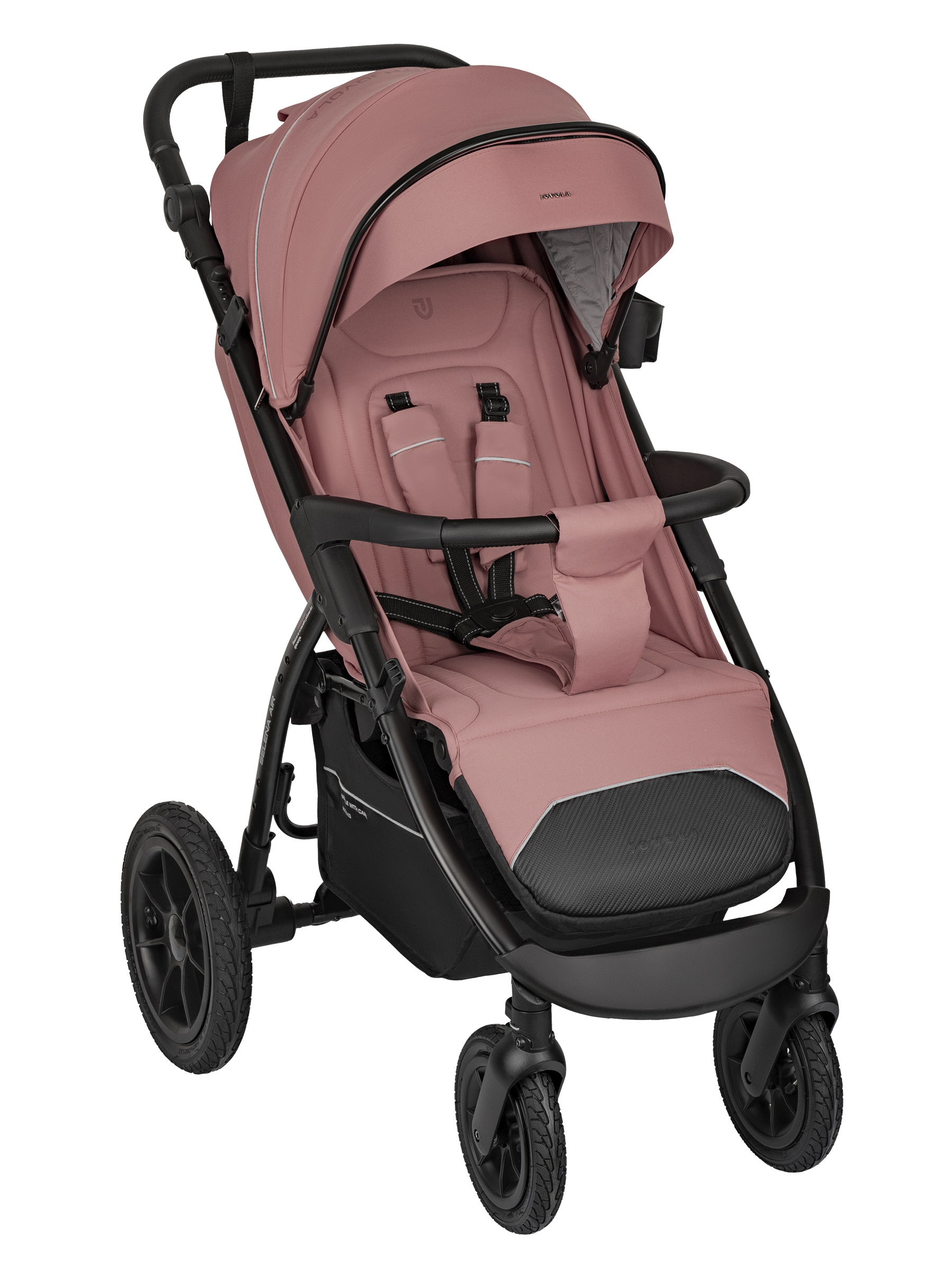 Коляска прогулочная JOVOLA SELENA Air 2025 с сумкой розовый - фото 16