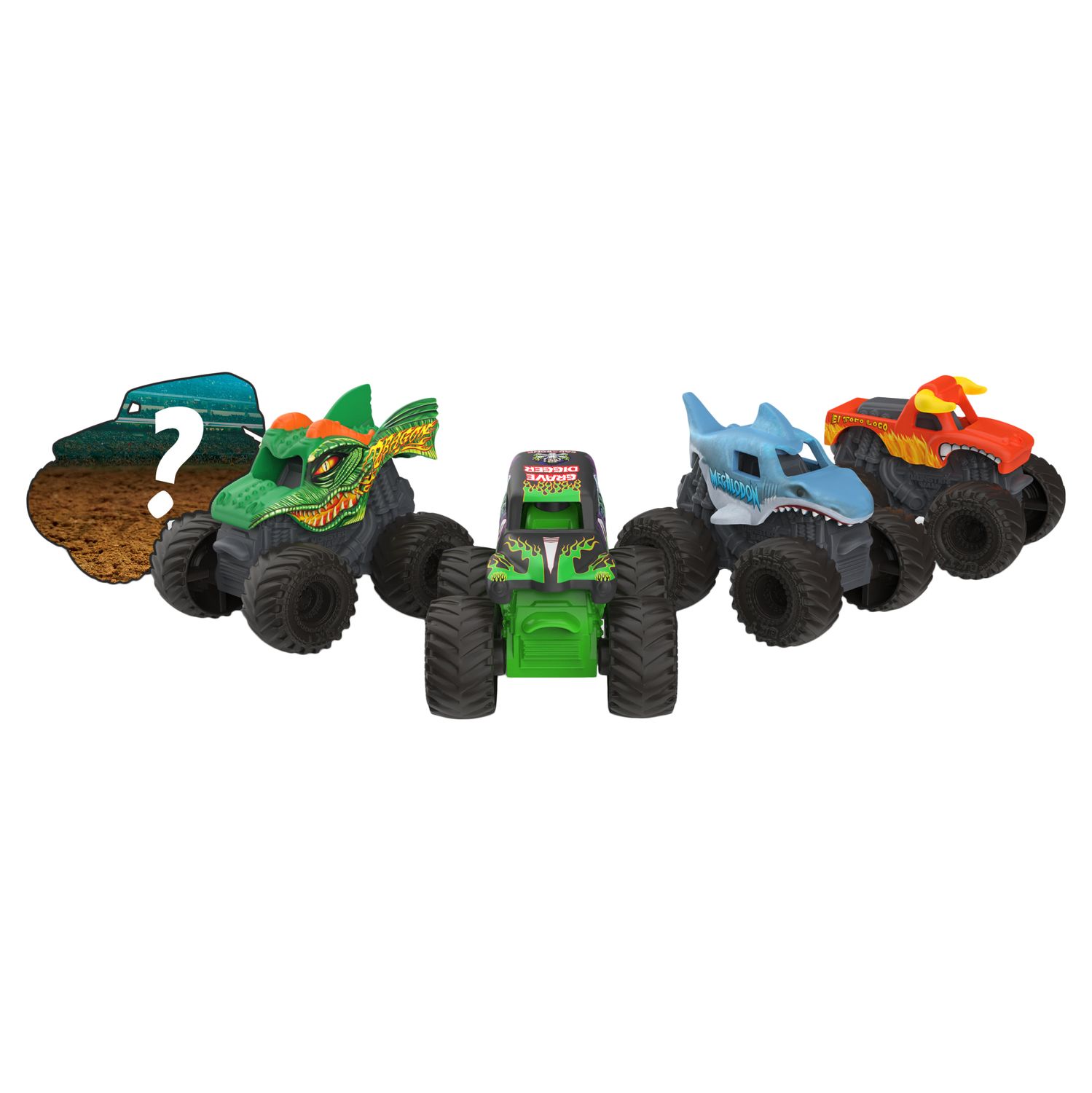 Игровой набор Monster Jam мини-машинки 5шт 6061232 - фото 2