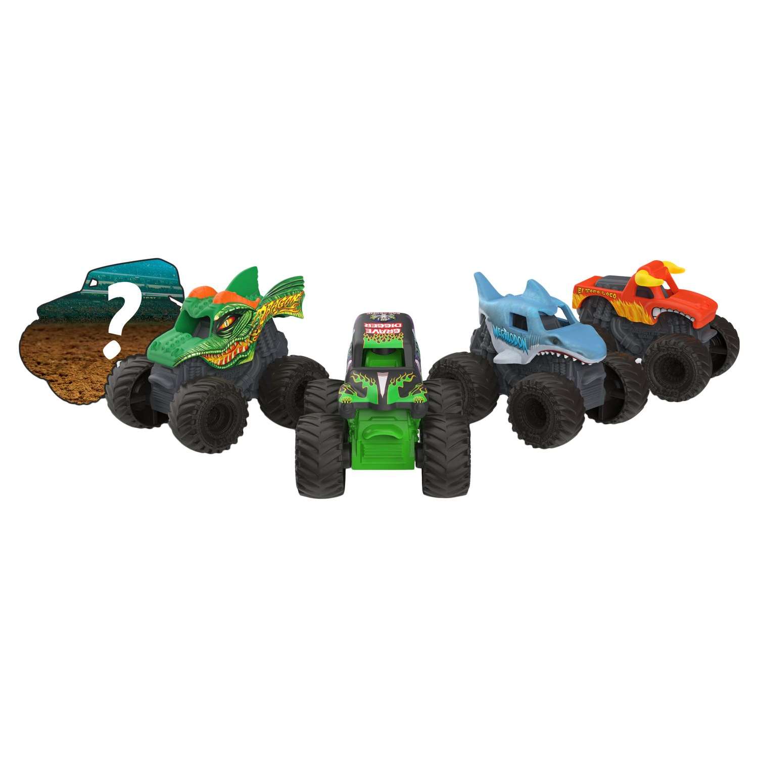 Игровой набор Monster Jam мини-машинки 5шт 6061232.0 - фото 2
