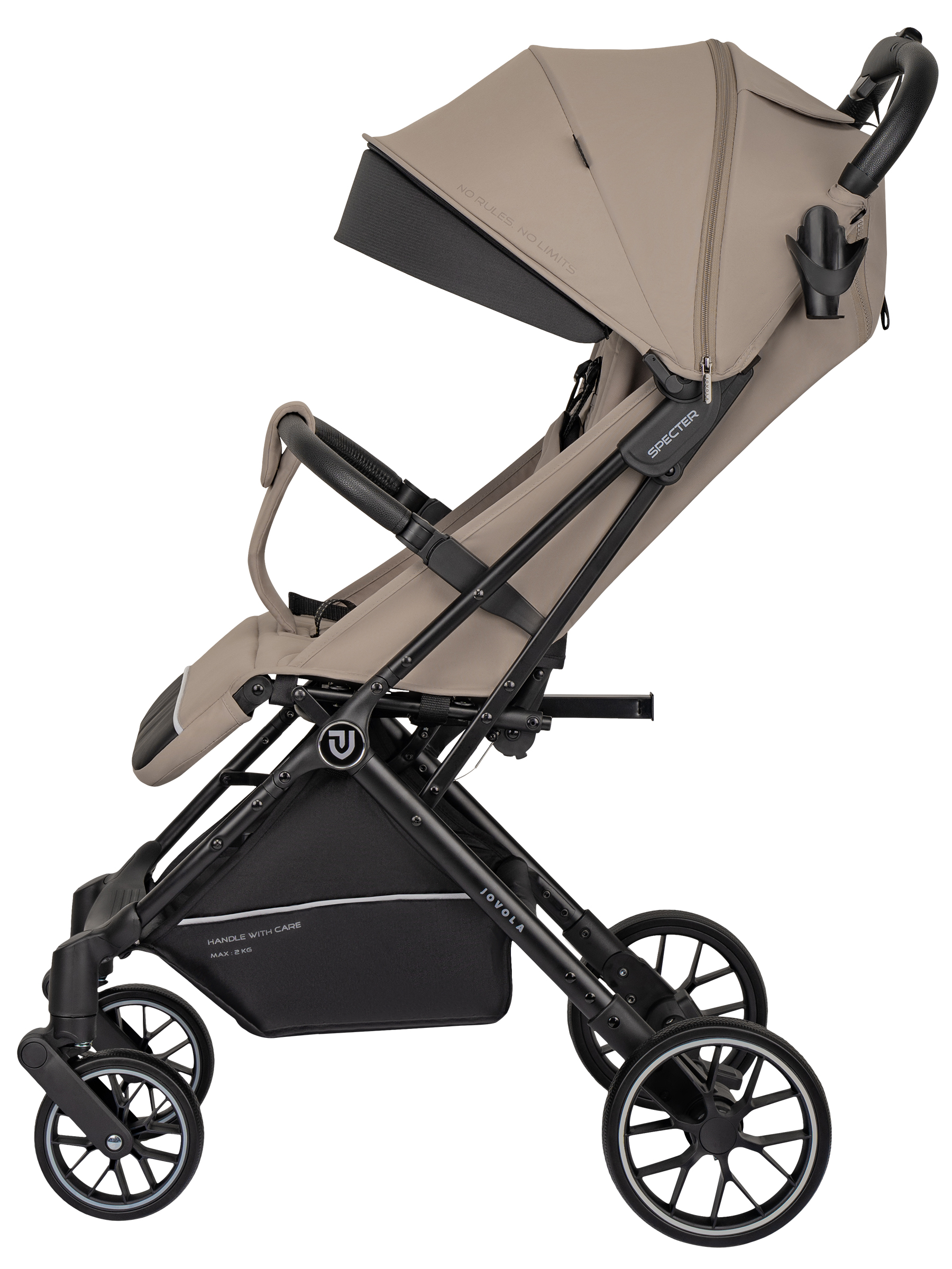 Коляска прогулочная JOVOLA Specter бежевый - фото 18