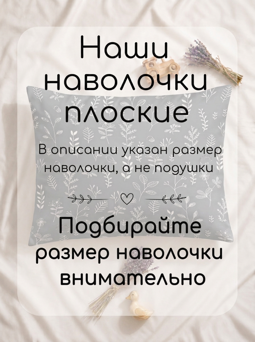 Наволочка Мягкий Кролик Ботаника на сером 40 x 60 см - фото 4