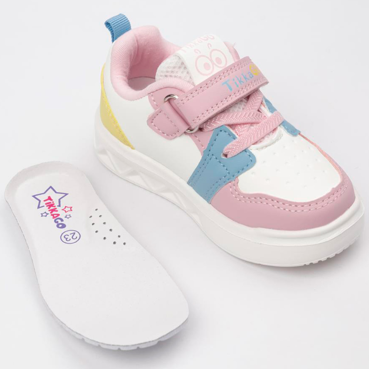 Кроссовки TikkaGo 1A05_6251-1_white-pink-biruza - фото 4