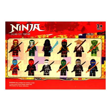 Игровой набор ТОТОША Ниндзяго 12 фигурок