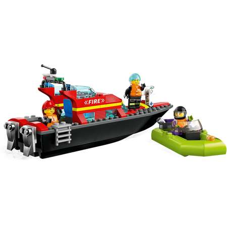 Конструктор LEGO City Пожарно-спасательная лодка блочный