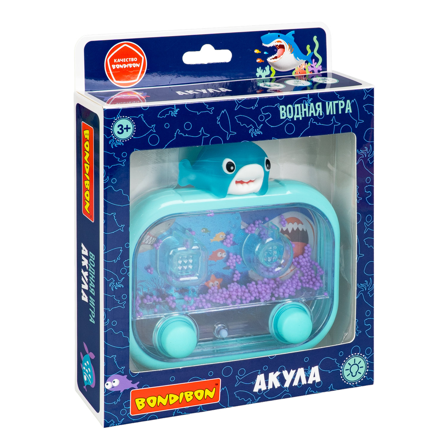Настольная игра Bondibon АКУЛА с шариками и подсветкой - фото 2