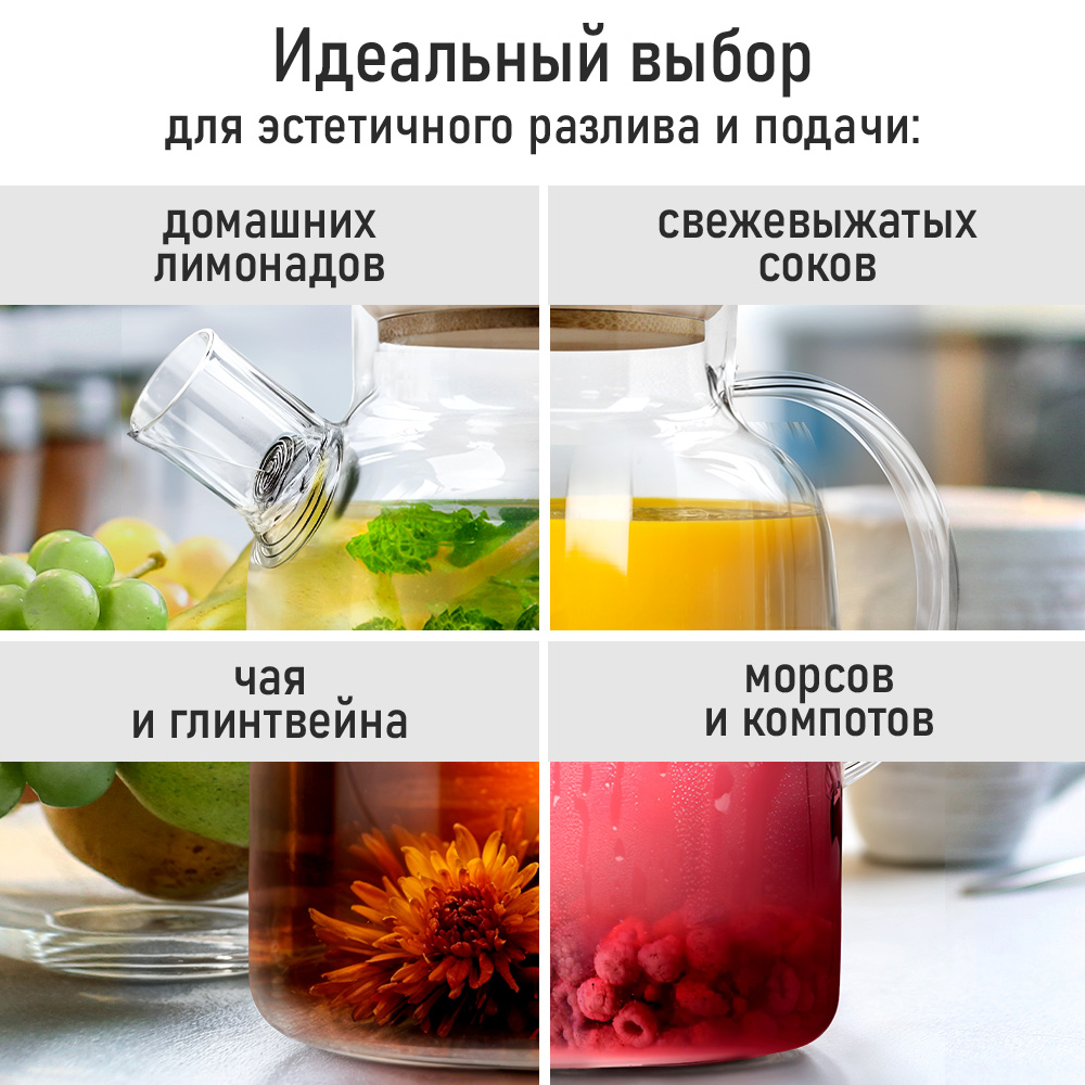 Чайник заварочный LUMME LU-GD407C - фото 4