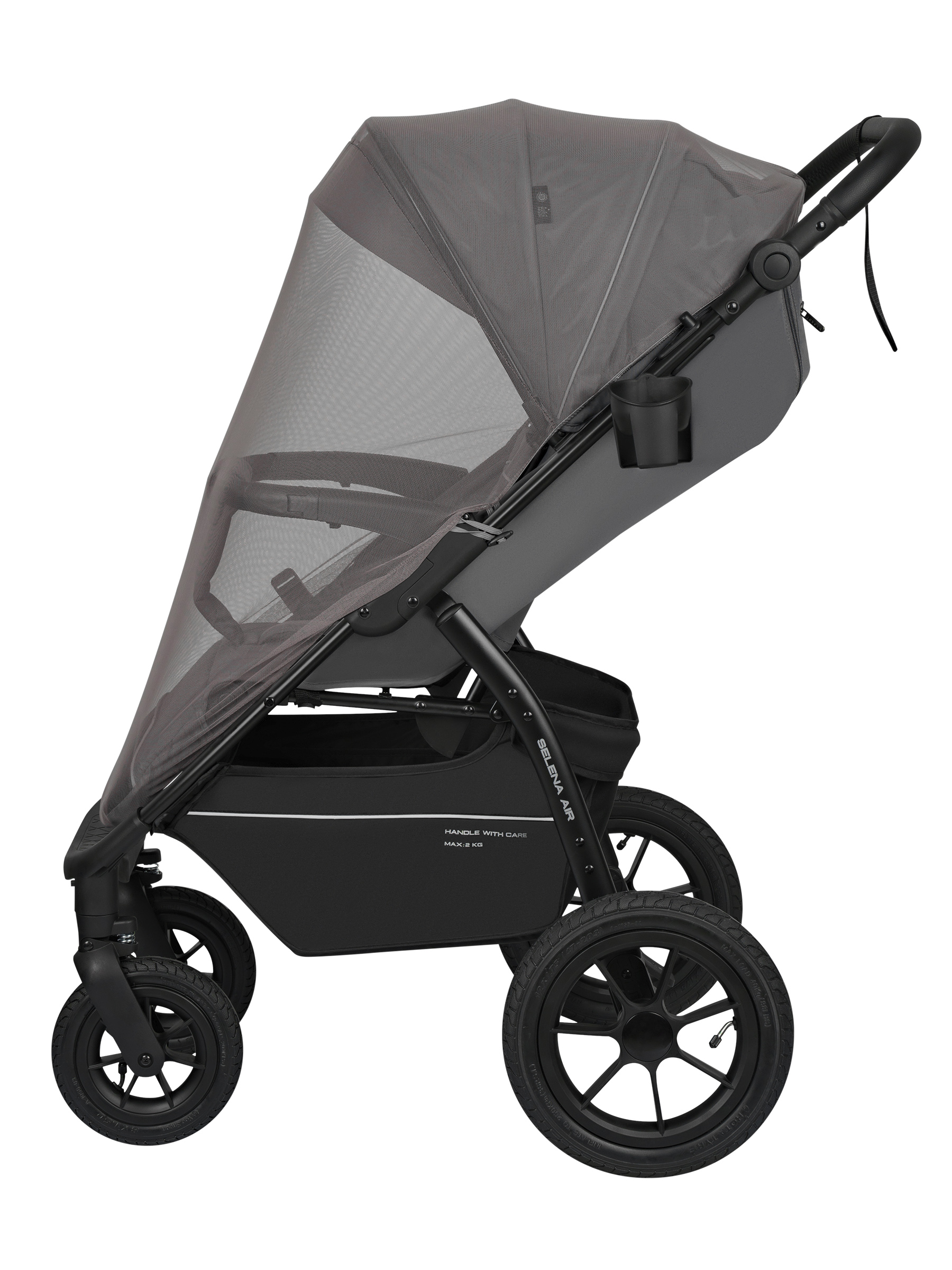 Коляска прогулочная JOVOLA Selena Air new темно-серый - фото 12